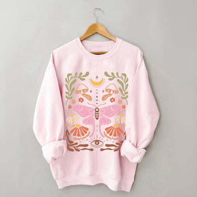Luna Moth Floral Sweatshirt