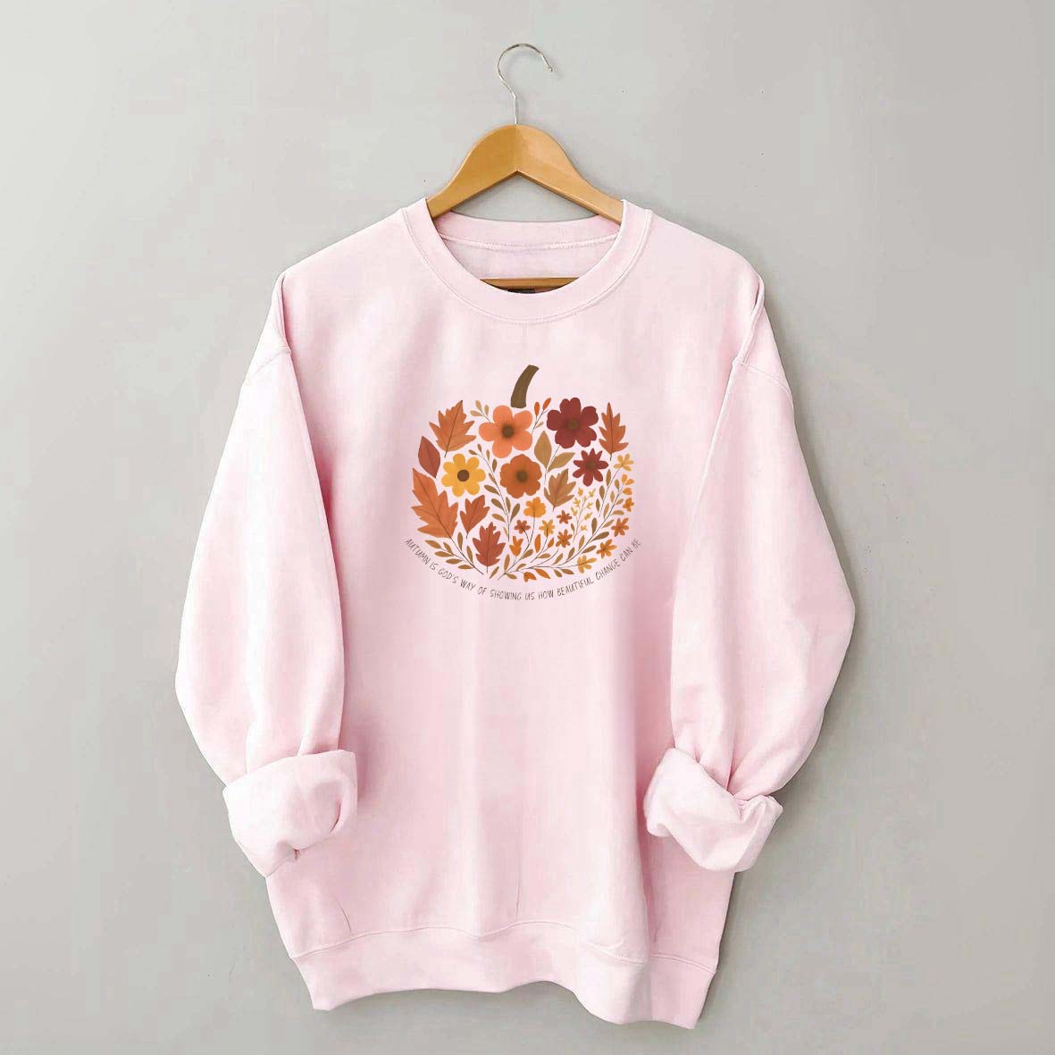 Autumn Leaves Faith Fall Crewneck Sweatshirt