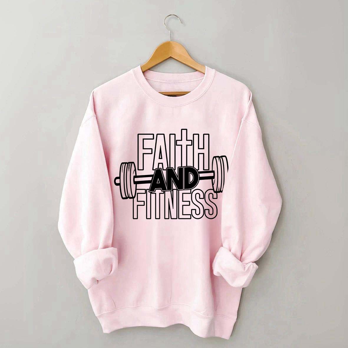 Faith and Fitness Weightlifting Sweatshirt