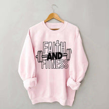Faith and Fitness Weightlifting Sweatshirt