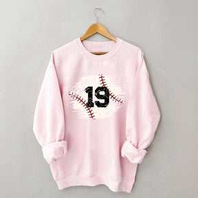 Custom Baseball Team Number Sweatshirt
