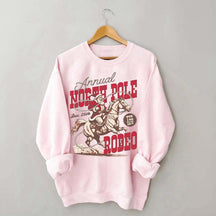Annual North Pole Rodeo Western Christmas Sweatshirt