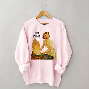 I'm Fine Retro Sweatshirt