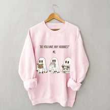 Do You Have Any Hobbies Ghost Book Lover Sweatshirt