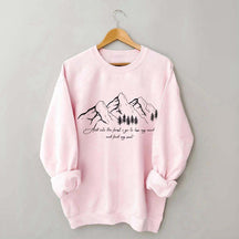 Quote Pine Tree Hiking Sweatshirt