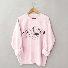 Quote Pine Tree Hiking Sweatshirt