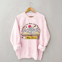 Custom Teacher Wildflower Sweatshirt