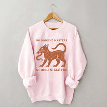 No Gods No Masters Ni Dieu Ni Maître Cat Sweatshirt