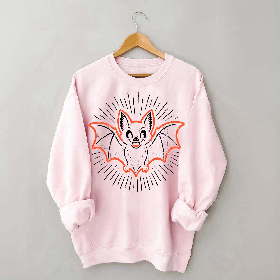 Retro Bat Spooky Season Sweatshirt