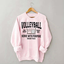 Volleyball Serve with Purpose Coach Sweatshirt