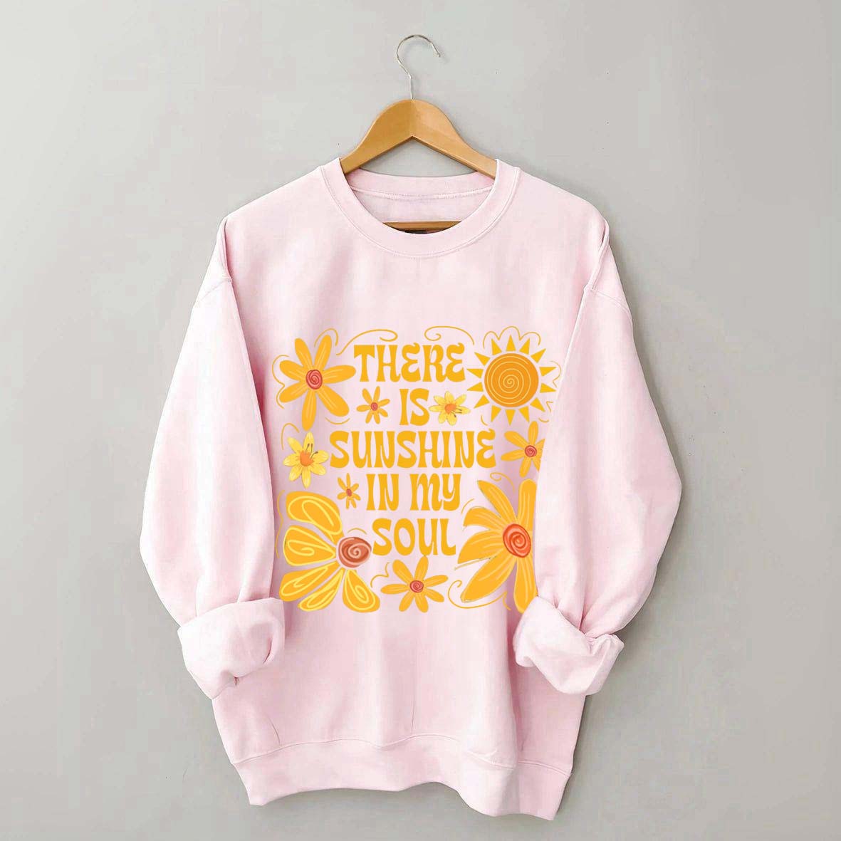 Boho Sunshine In My Soul Hippie Flower Sweatshirt