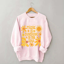 Boho Sunshine In My Soul Hippie Flower Sweatshirt