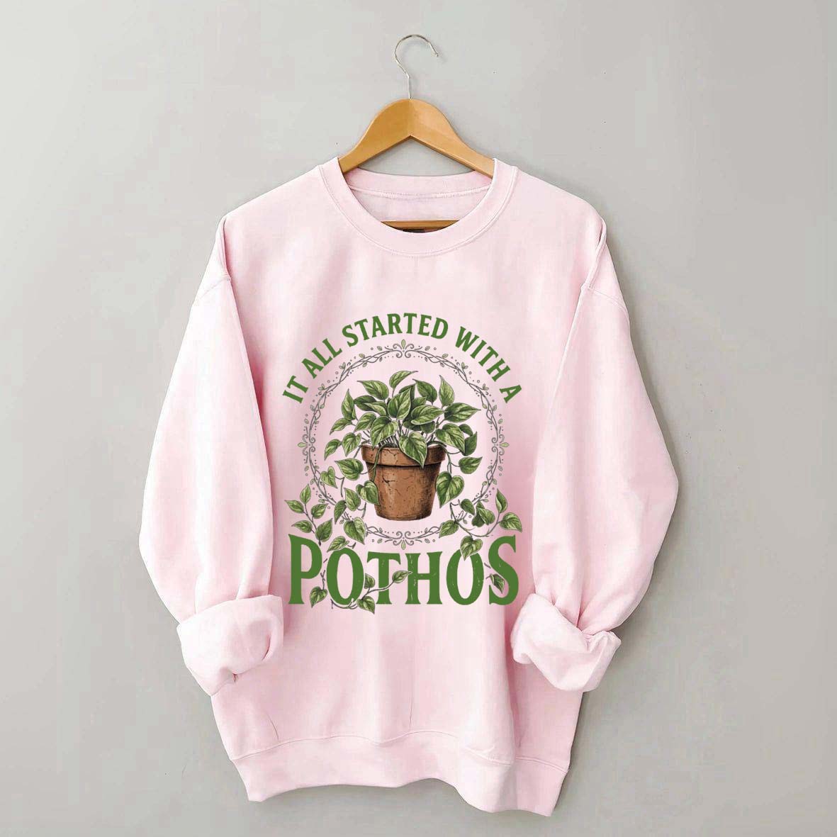 Cute Indoor Plant Pothos Sweatshirt