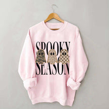 Leopard Ghost Spooky Season Sweatshirt