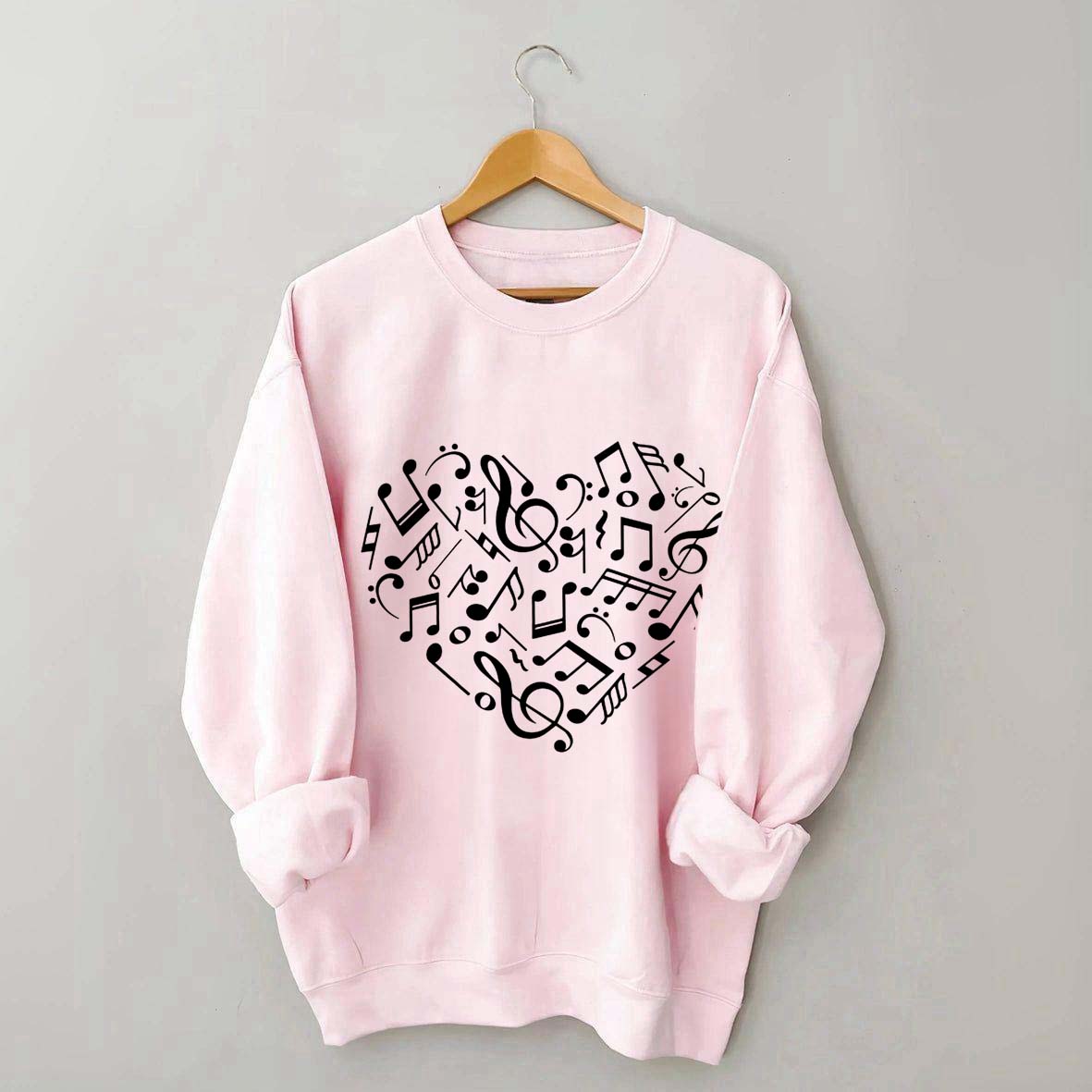 Music Notes Heart Lover Sweatshirt