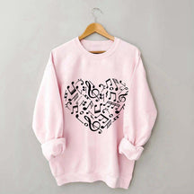 Music Notes Heart Lover Sweatshirt