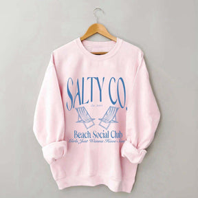Custom Salty Co Beach Social Club Sweatshirt