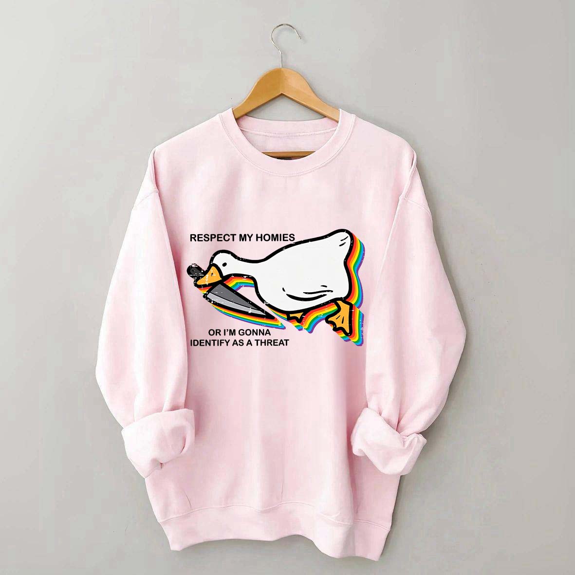 Silly Goose Ally Pride Queer Rights Ally Sweatshirt