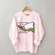Silly Goose Ally Pride Queer Rights Ally Sweatshirt