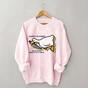 Silly Goose Ally Pride Queer Rights Ally Sweatshirt