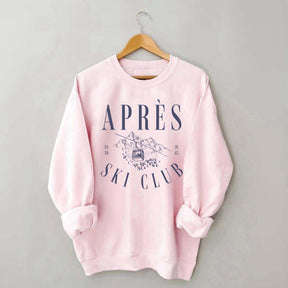 Apres-Ski Club Vintage Retro Style Skiing Sweatshirt
