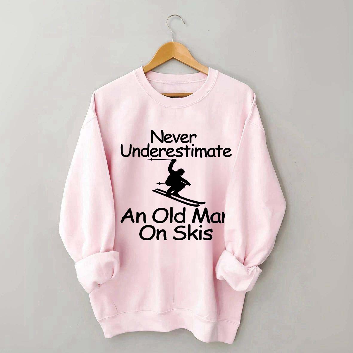 Old Man on Skis Sweasthirt