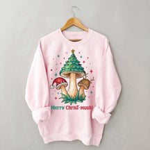 Retro Mushroom Christmas Sweatshirt
