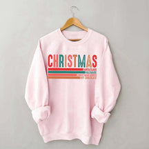 Retro Christmas Santa Clause Xmas Light Sweatshirt