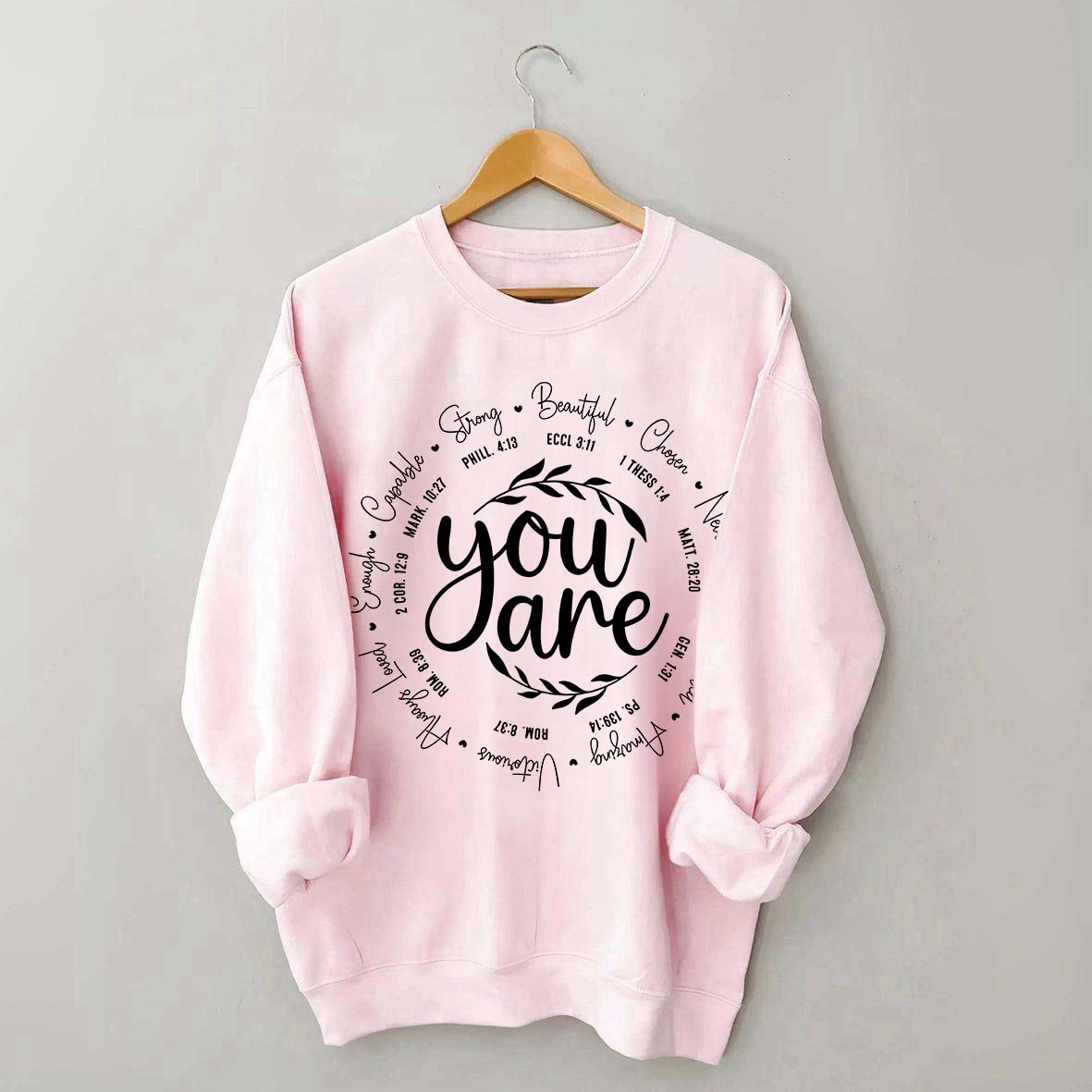 Teenager Bible Verse Faith Sweatshirt