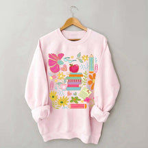 Back to School Bookish Botanical Sweatshirt