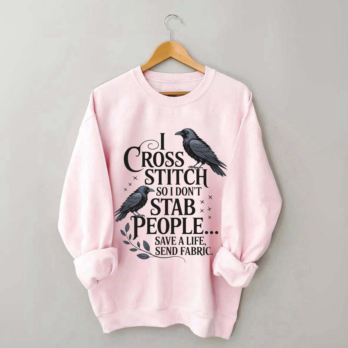 Funny I Cross Stitch Sweatshirt