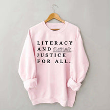 Literacy and Justice For All Book Club Sweatshirt