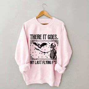 Skeleton Bat Spooky Halloween Sweatshirt