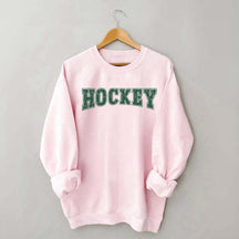 Retro Hockey Player Sporty Sweatshirt