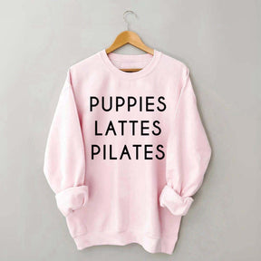 Puppies Lattes Pilates Sweatshirt