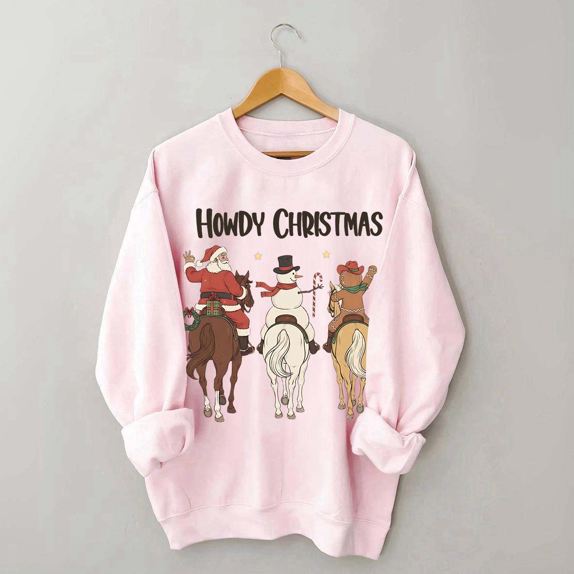 Howdy Christmas Western Cowgirl Rodeo Sweatshirt