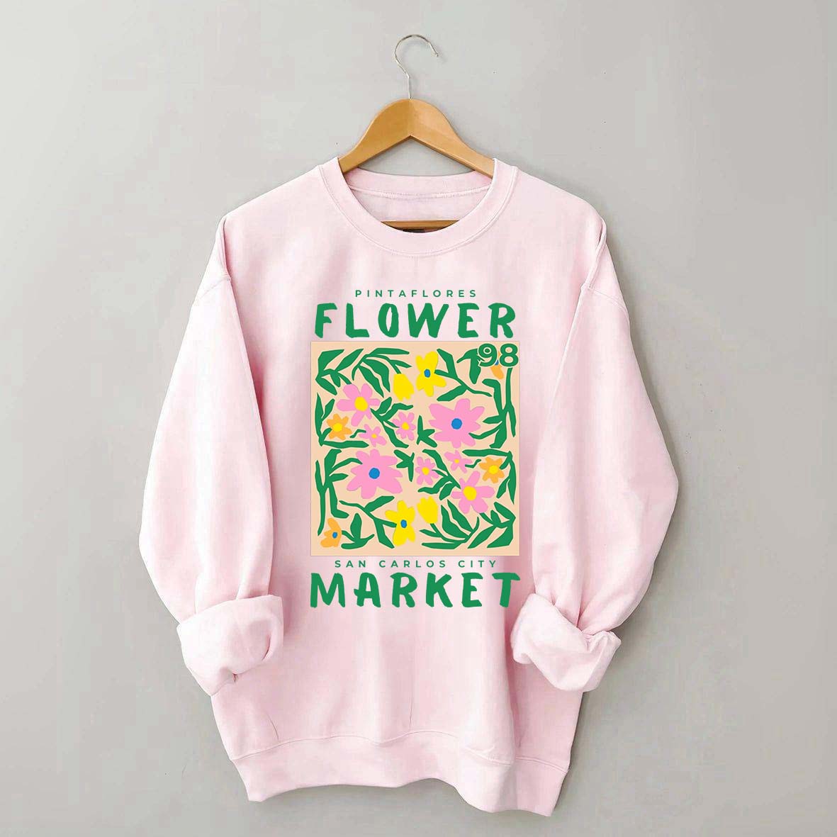 Boho  Pintaflores Floral Sweatshirt