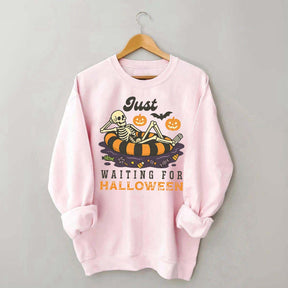 Funny Just Waiting for Halloween Sweatshirt