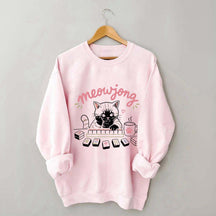 Cute Mahjong Cat Lover Sweatshirt
