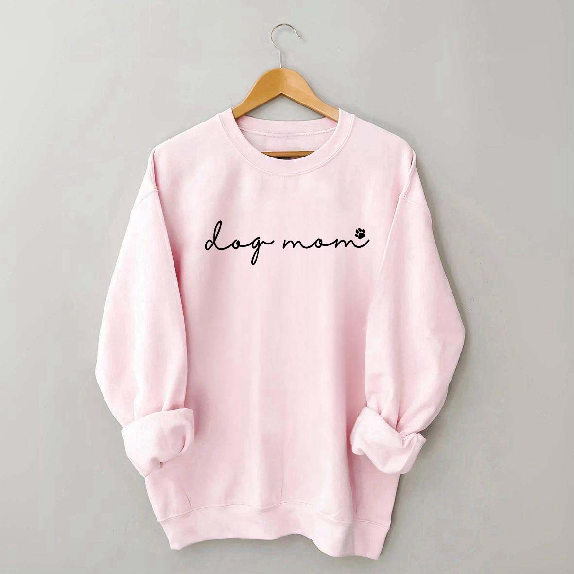 Dog Mom Paw Womens Sweatshirt
