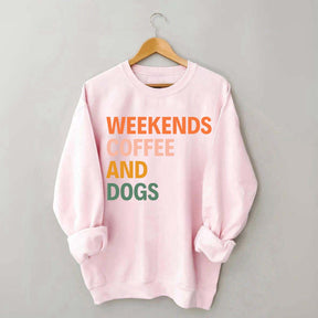 Cute Weekends Coffee And Dogs Sweatshirt
