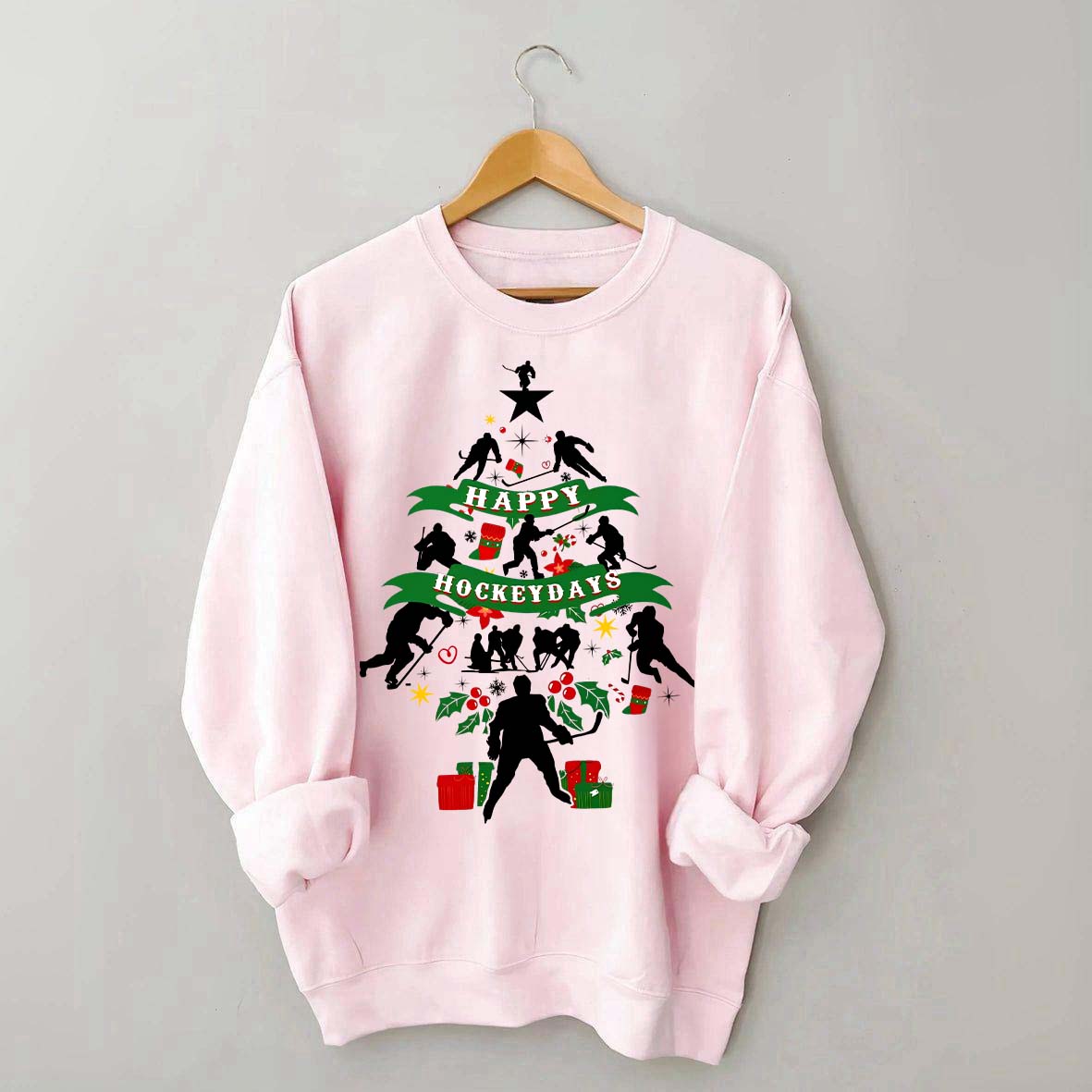 Happy Hockeydays Christmas Sweatshirt