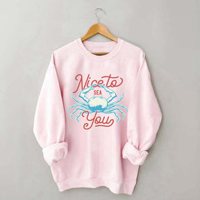 Coral Reef Nice To Sea You Sweatshirt