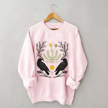 Ostara Raven Pagan Spring Equinox Sweatshirt