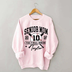 Custom Senior Baseball Mom 2026 Sweatshirt