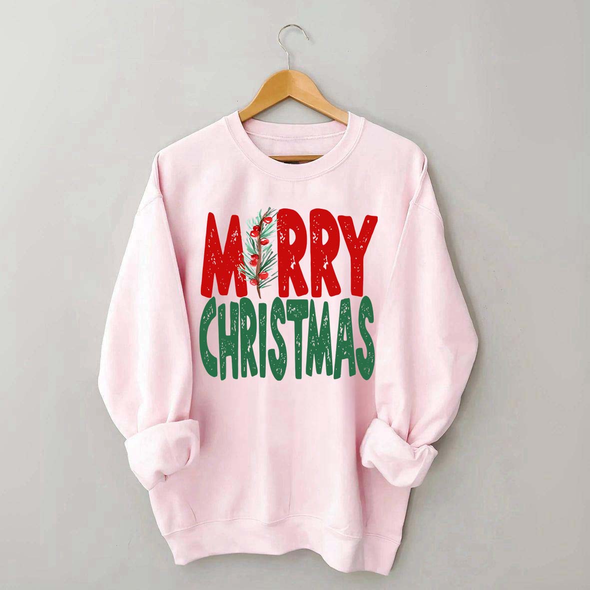 Womens Merry Christmas Sweatshirt