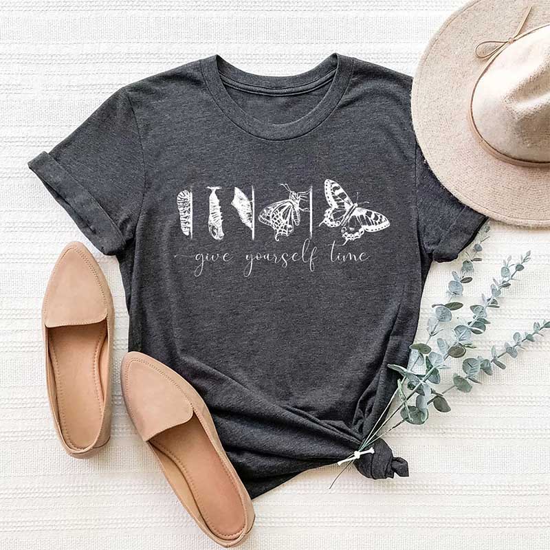 Give Youself Time Butterfly T-Shirt