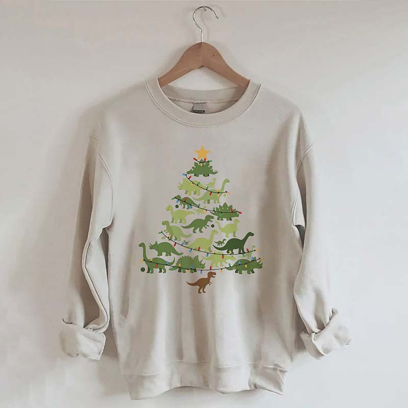 Dinosaurs Christmas Tree Sweatshirt