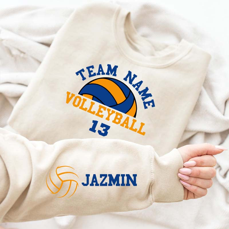 Customized Volleyball Mom Era Sweatshirt