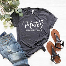 Pilates is My Happy Hour Yoga T-Shirt
